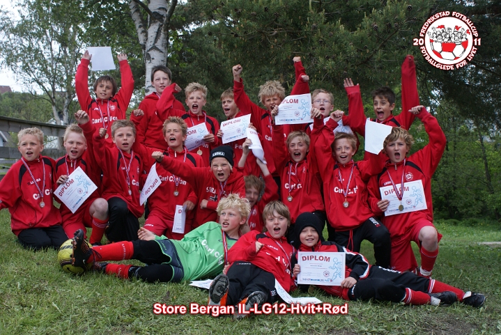 Store Bergan IL-LG12-Hvit+Rod